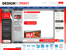 Tablet Screenshot of designtoprint.com